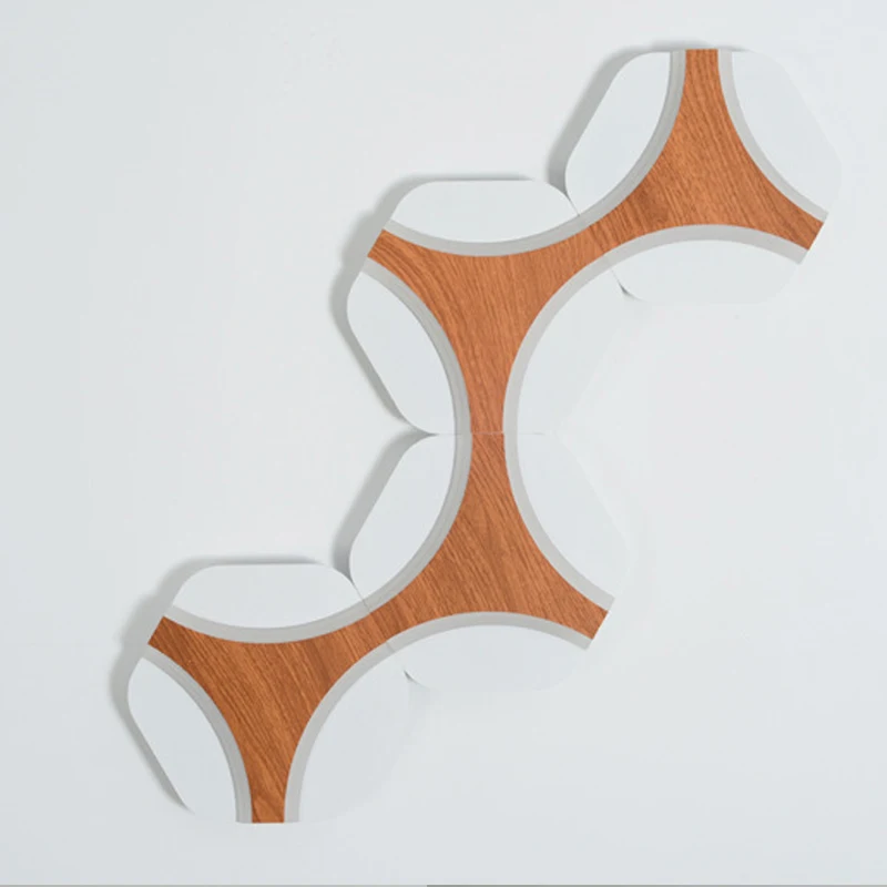 Шестиугольный настенный светильник в стиле пэчворк светодиодные креативные