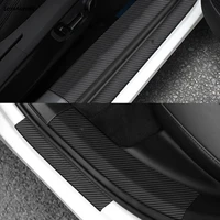 for mazda cx5 cx 5 kf 2017 2018 2019 2020 2021 interior exterior threshold door sill carbon leather decoration welcome pedal