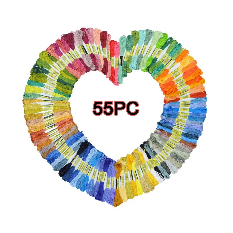 Резьба для вышивки 105 радужных цветов 8 м на косточках вышивка ранние браслеты