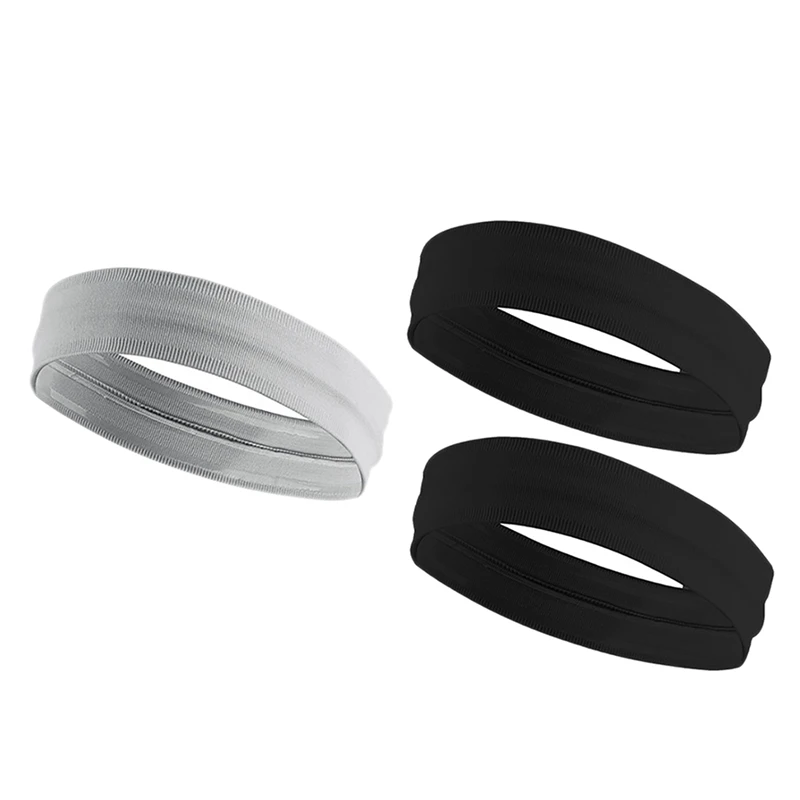 

3Pcs Workout Headbands Stretchy Wicking Quick Drying Hairband for Men Women Running Yoga