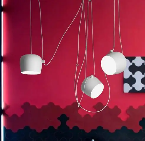 Современный промышленный Железный Паук Подвеска Барабан освещение s черный