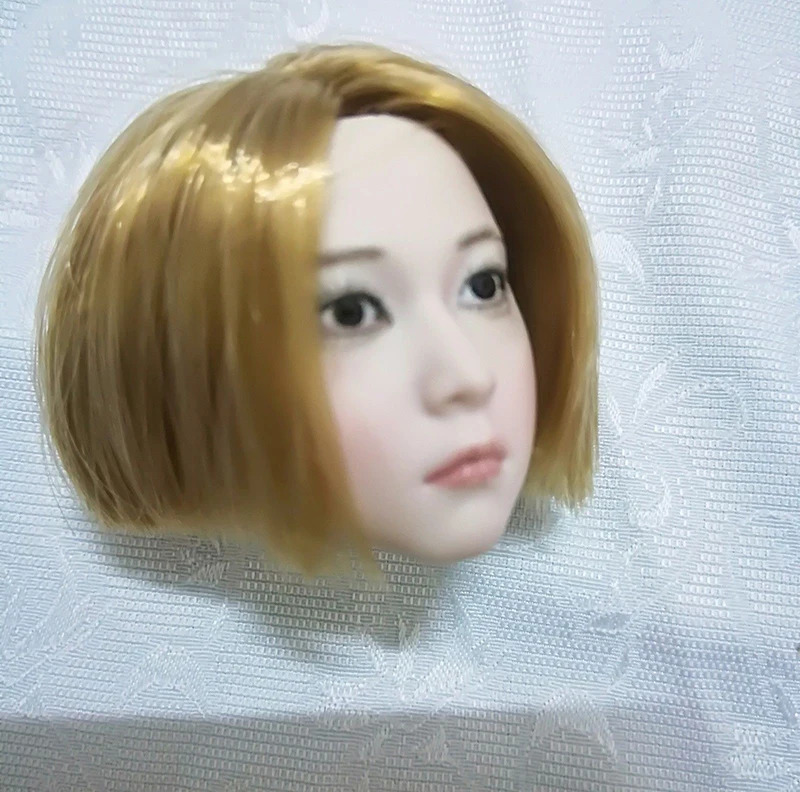 

1/6 весы голова девушка Лепить Короткие волосы Baby Face Лори голова резная модель для детей возрастом от 12 ''PH бледно Женская фигурка тела