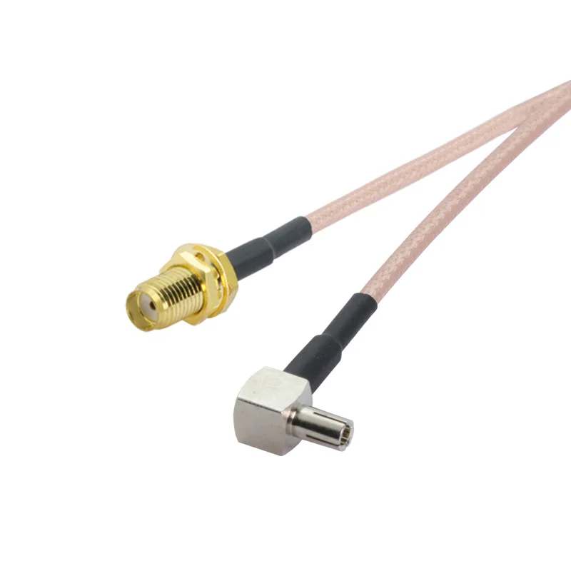 2 шт./лот SMA Гнездовой разъем TS9 гнездовой под прямым углом RG316 коаксиальный кабель