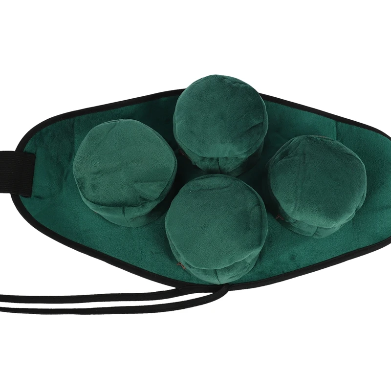 

Green Velvet Bag Smokeless Moxibustion Box Chinese Style Moxa Burner Acupuncture Meridian Heating Therapy Warm Women