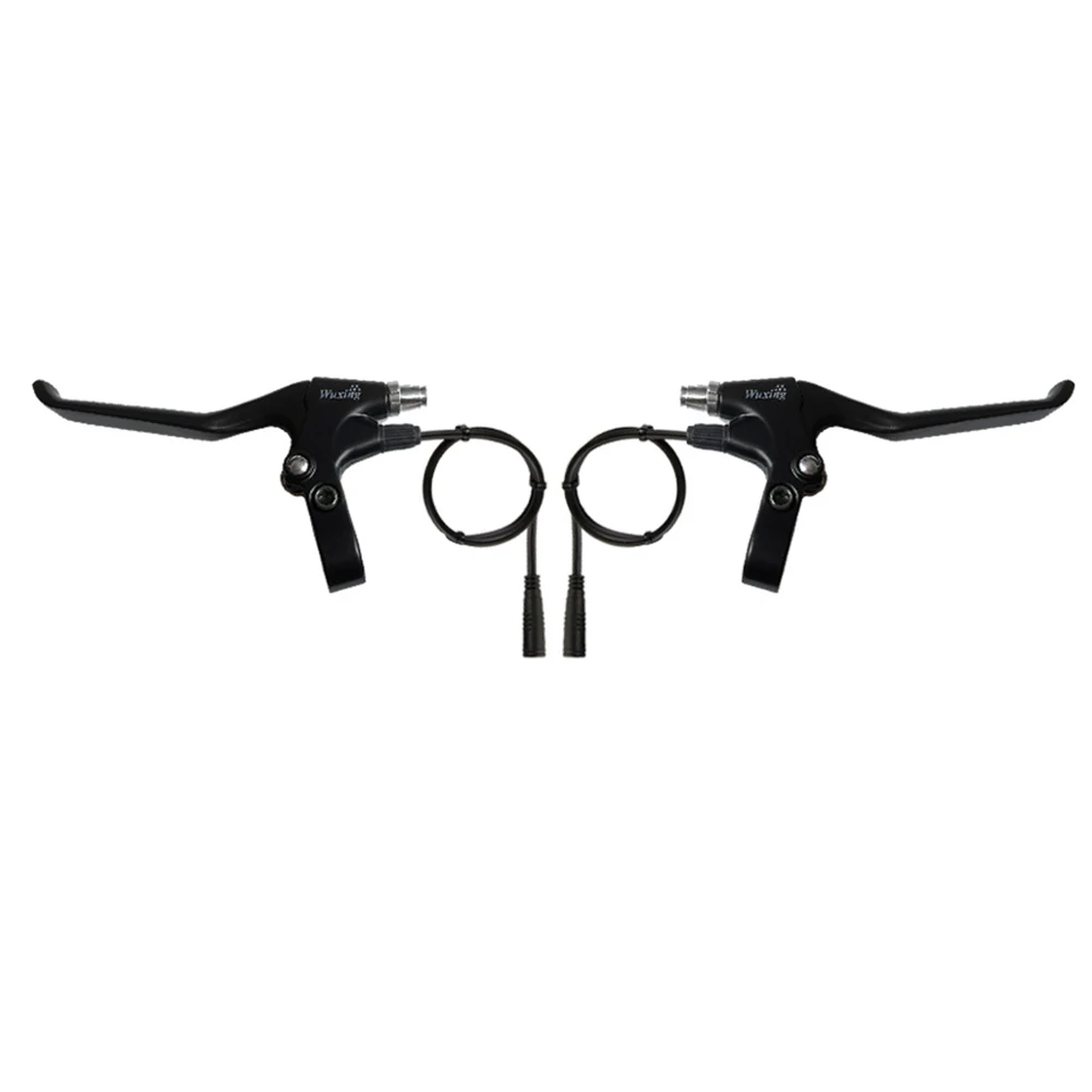 

1 Pair E-Bike 47PDD Mechanical Brake Short Lever Electric Bicycle Waterproof Plug Brake Lever For 22.2MM Handlebar Cycling Parts