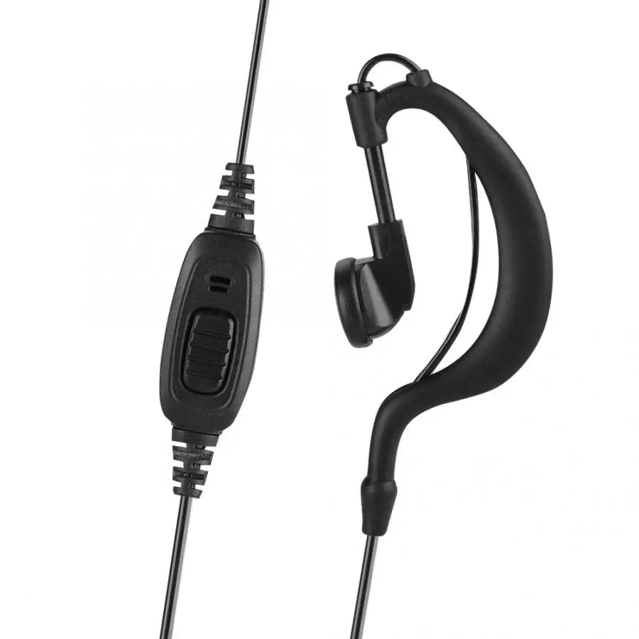 1 м/2 5 ярда одинарный мм ушной крючок с PTT ключом для раций гарнитура