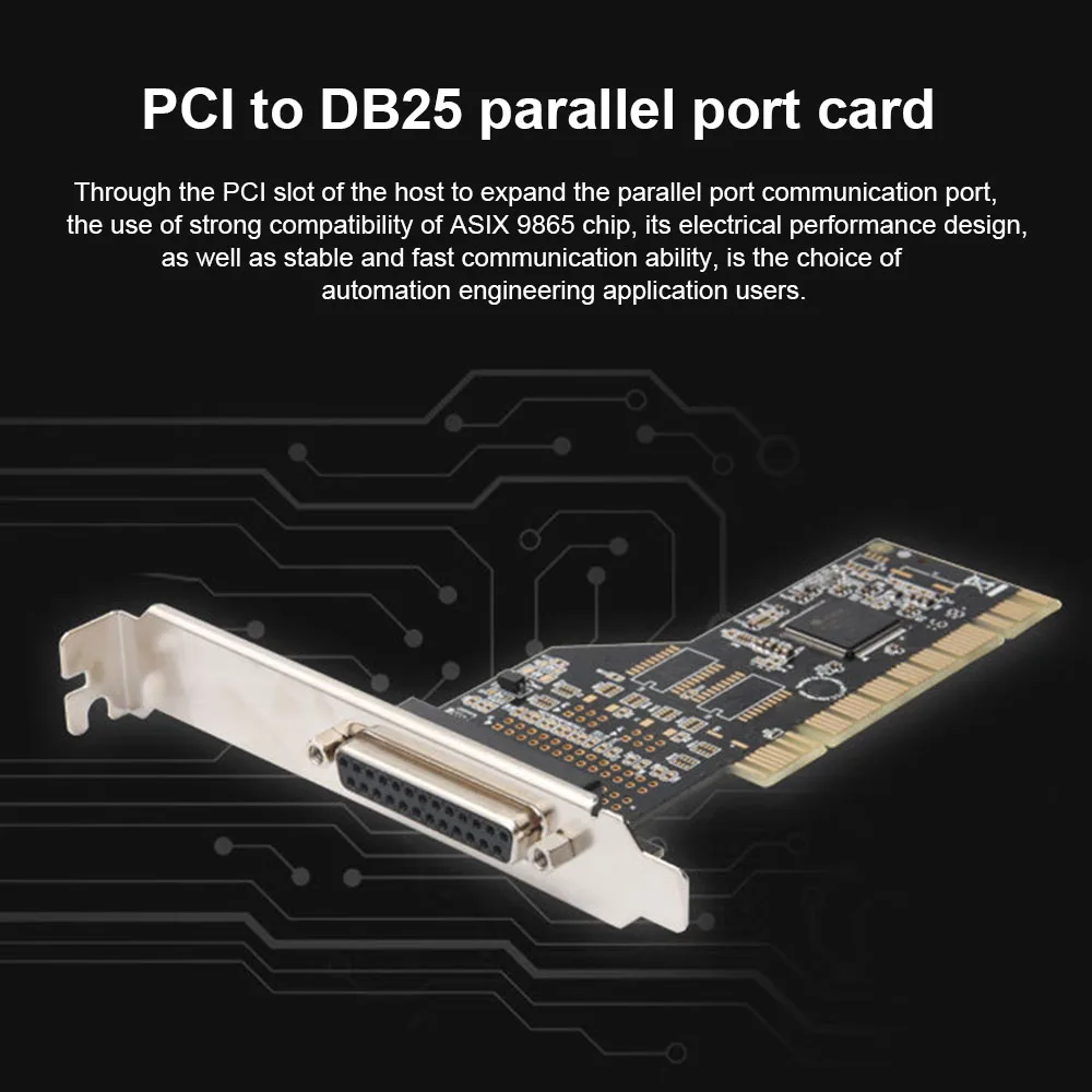 

PCI To Parallel LPT 25pin DB25 Printer Port Controller Expansion Card Adapter For Desktop PC Computer Accessories