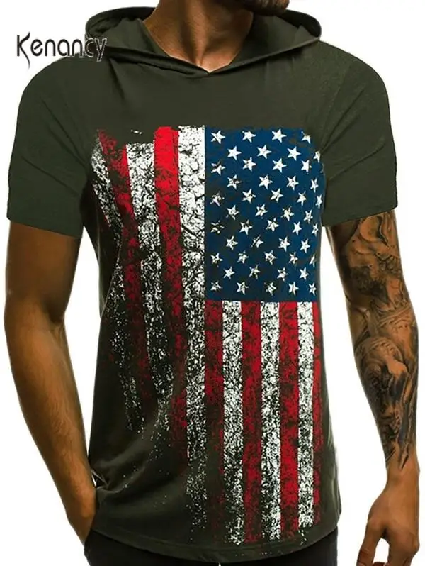 Мужские повседневные футболки Hemiks модные топы с коротким рукавом и американским
