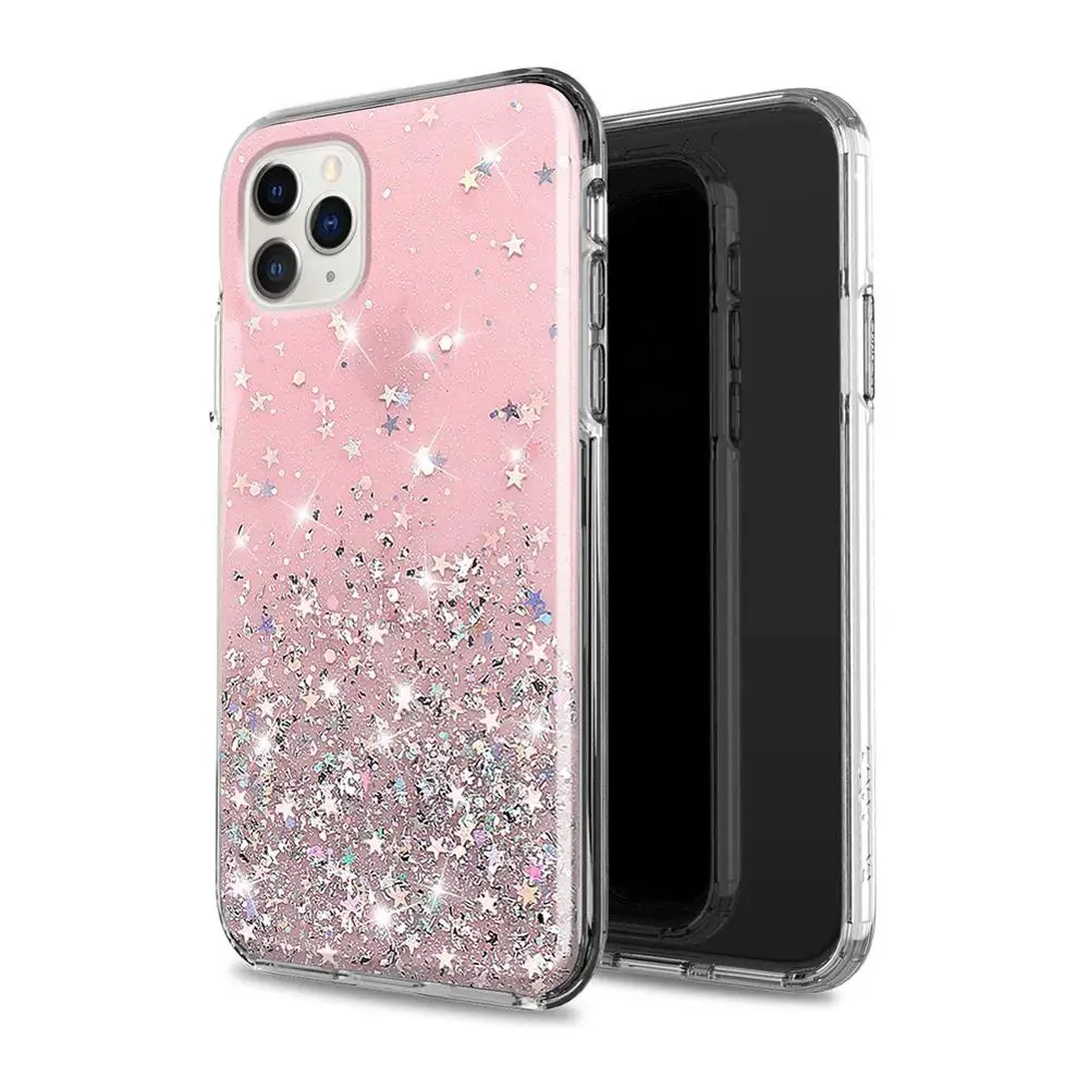 10 шт./лот Модный чехол для телефона iPhone 11 PRO X XR XS Max 7 8 Plus 12 задняя крышка блестящая