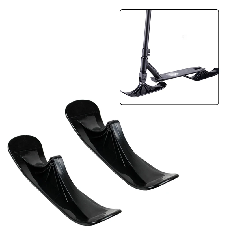 

2 Pieces Of Snow Scooters, Ski Scooter Parts, Skateboard, Sled, Winter Bicycle, Ski, Riding, General Purpose For Winter Riding