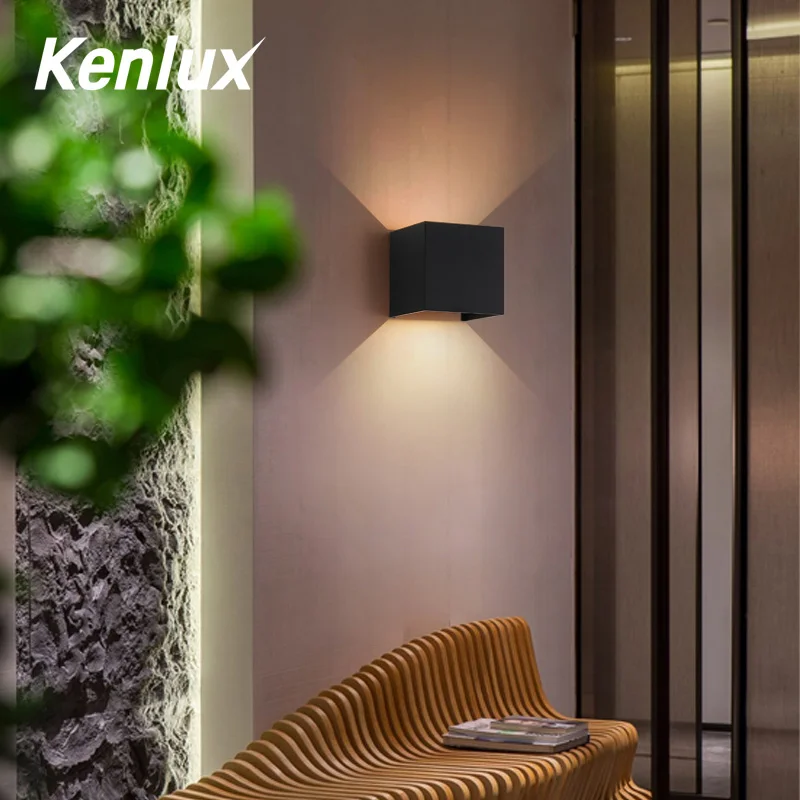 Kenlux 5 Вт Скандинавская настенная лампа Светодиодная алюминиевая цветная