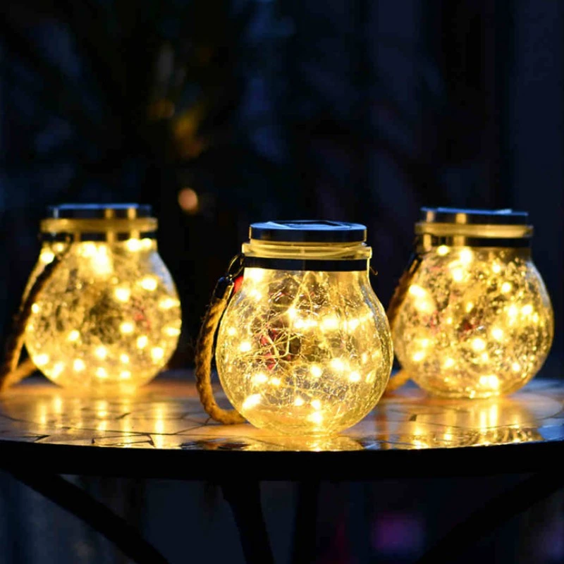 

Солнечный каменный кувшин, светильник s, Солнечная трещина, стеклянная лампа, ретро, садовый, уличный, водонепроницаемый, пеньковое стекло, П...