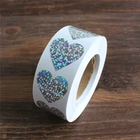 500pcsroll silver stickers 1 inch gift packaging seals labels birthday wedding party supply