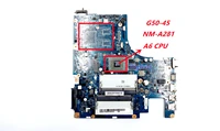 nm a281 mainboard for lenovo g50 45 laptop motherboard aclu5aclu6 with a6 cpu ddr3l pc3l memory 100 tested