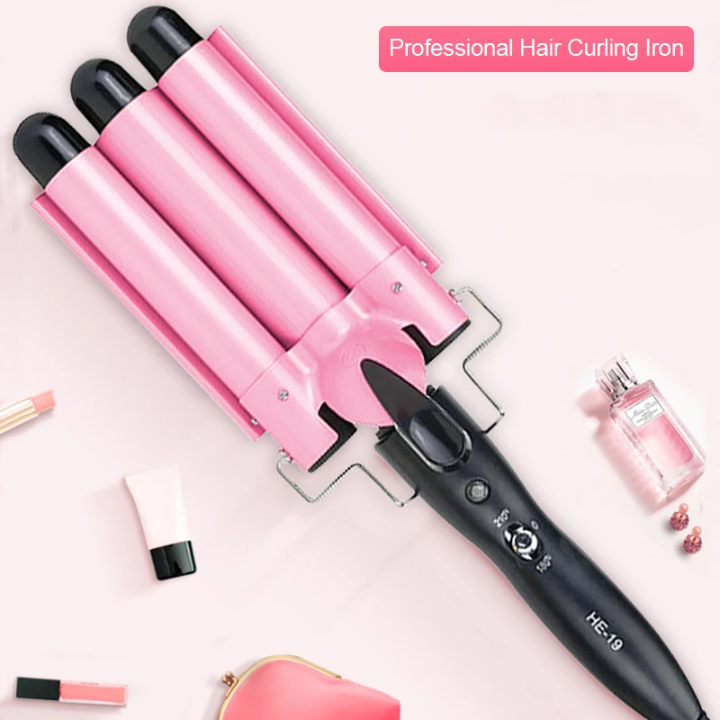 

Curling Iron for Afro Curls Hair Curler Ceramic Electric Corrugation Silky Salon Smooth Professional Frizzy Women Waver