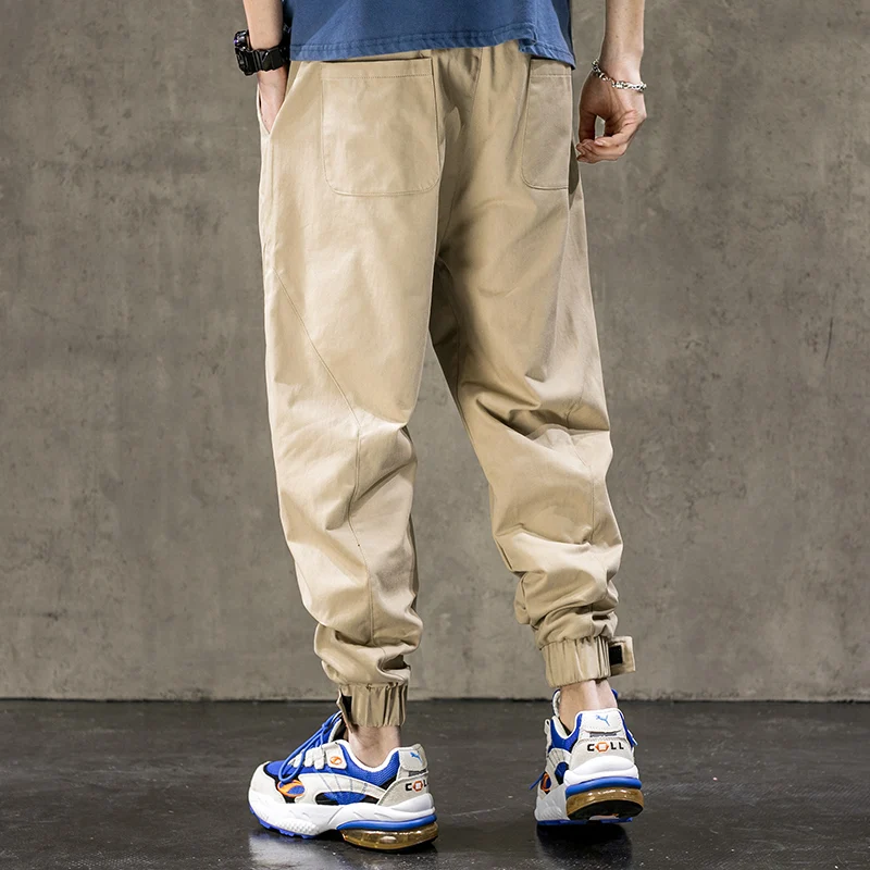 

Single Road Mens Harem Pants Men Fashion 2021 Grey Cotton Hip Hop Joggers Japanese Streetwear Trousers Male Cargo Pants For Men
