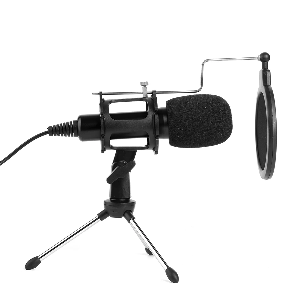 Профессиональный конденсаторный USB микрофон для компьютера ноутбука студийной