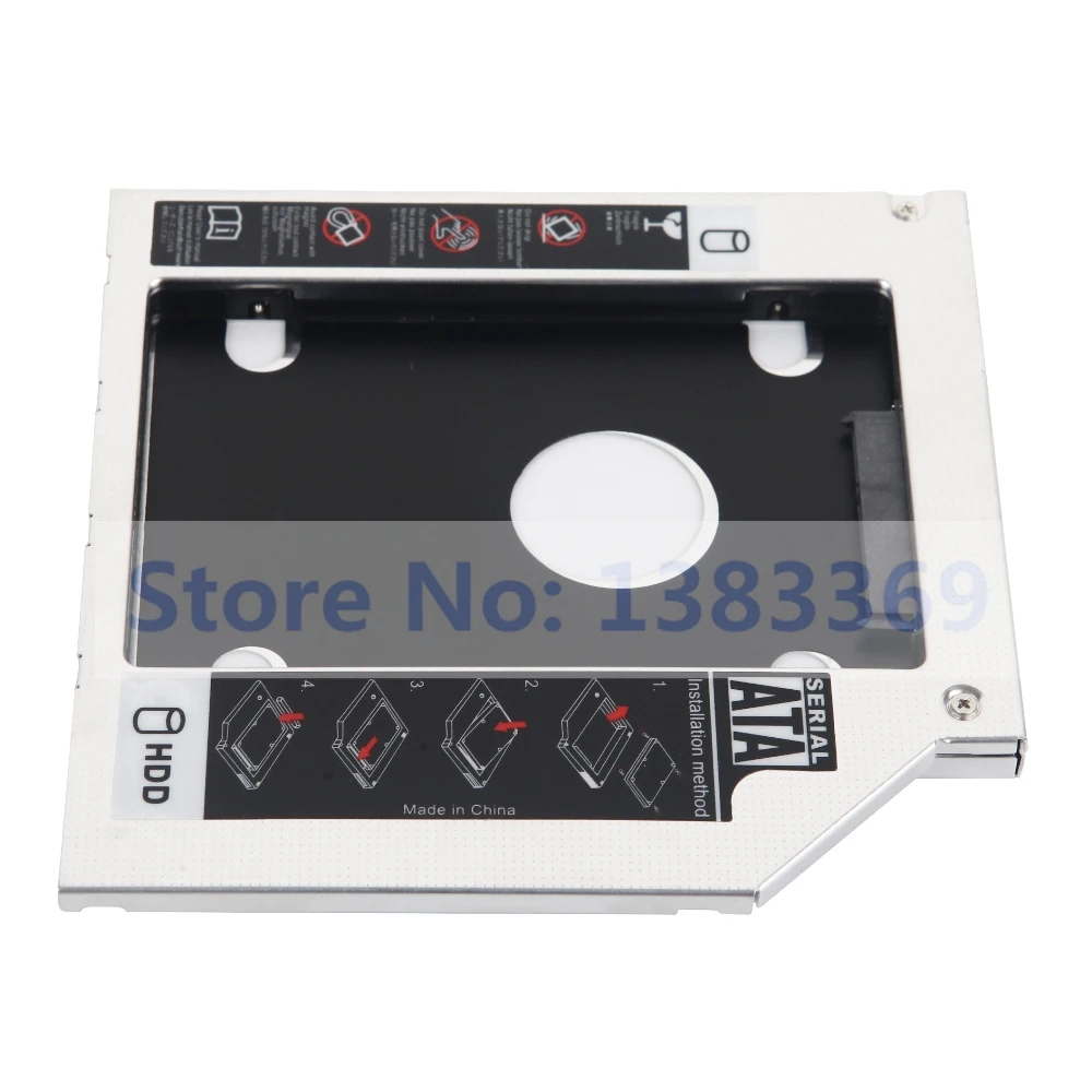 NIGUDEYANG 2nd жесткий диск SSD HDD Оптический корпус Caddy адаптер для Dell Inspiron M531R 5535 + PowerEdge