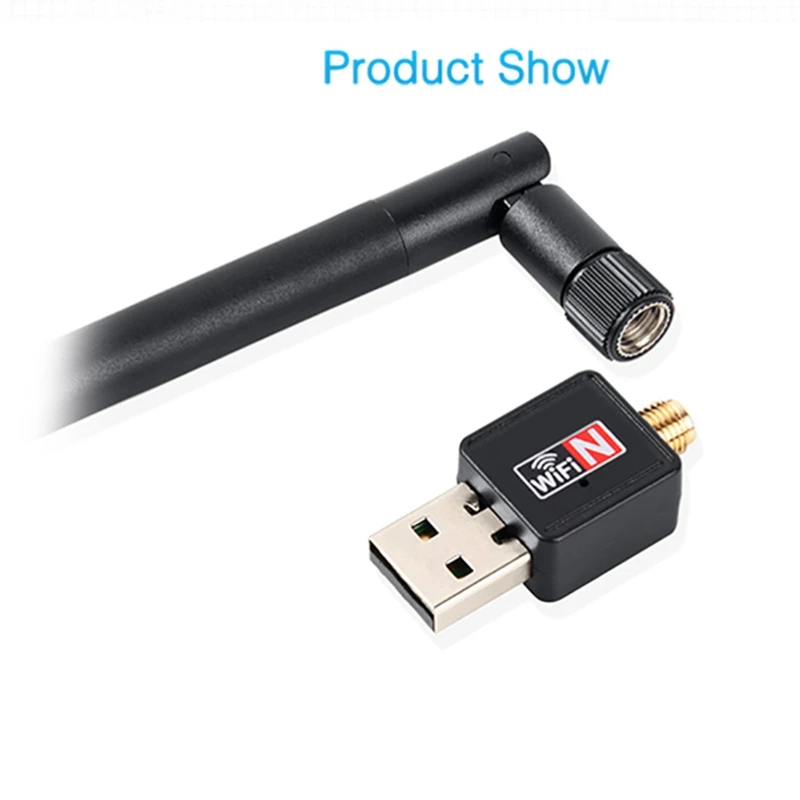 Mini Usb Wifi Adapter 150mbps 2db Dongle Mt7601 Wi-Fi Receiver Wireless Network Card 802.11b/N/G High Speed Ethernet | Компьютеры и