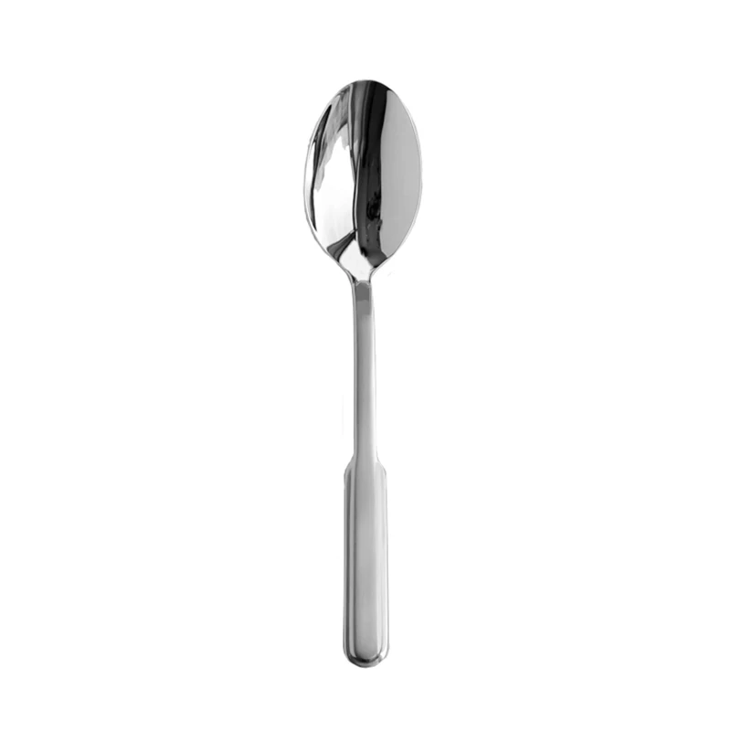 

Portable Fashion Creative Spoon High Quality Silver Long Handle Coffee Spoon Camping Cutlery Bestekset Salad Cutlery ED50SZ