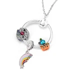 Цепочка со змеиным кулоном в виде русалки, амулеты-ракушки ожерелье с подвеской из бисера, изящное ожерелье для женщин, подарочное Ювелирное Украшение