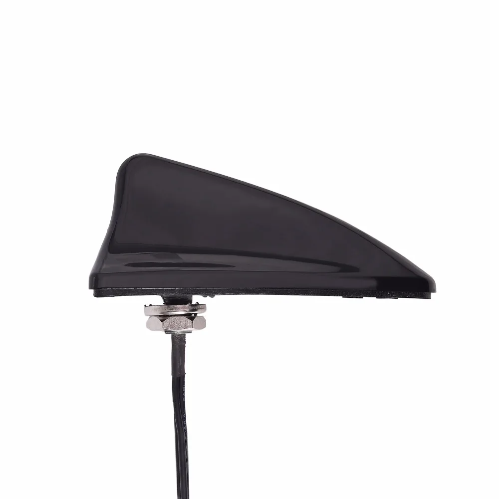 Justech FM Dachantenne Antenne Shark Design Aktiv SMB Kupplung DIN Stecker 5m для sony Pioneer Kenwood DAB радиосигнальные антенны