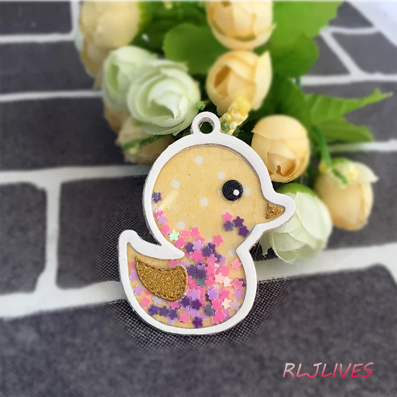 

Симпатичный утка шейкер металлический трафарет для рукоделия/фотоальбом декоративное тиснение своими руками бумажные карты