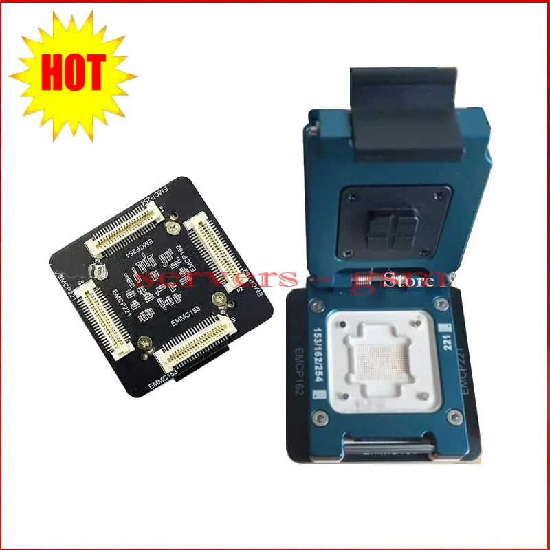 2022 новый разъем eMMC 4 в 1 emmc153 169 emcp162 186 emcp254 emcp221 для ufi Φ plus emmc pro riff v2 box |