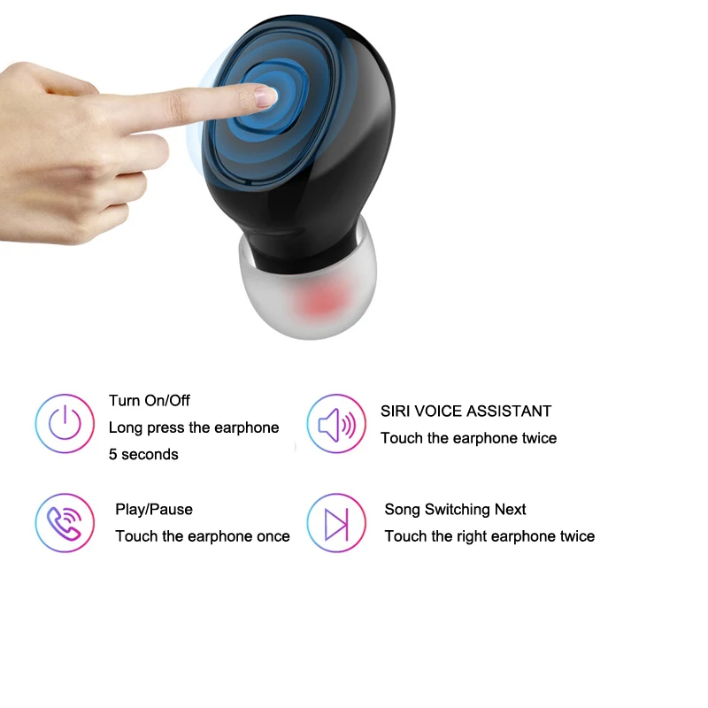 UBeamer XI10S беспроводные наушники Bluetooth 5 0 светодиодный дисплей 3000 мА/ч внешний