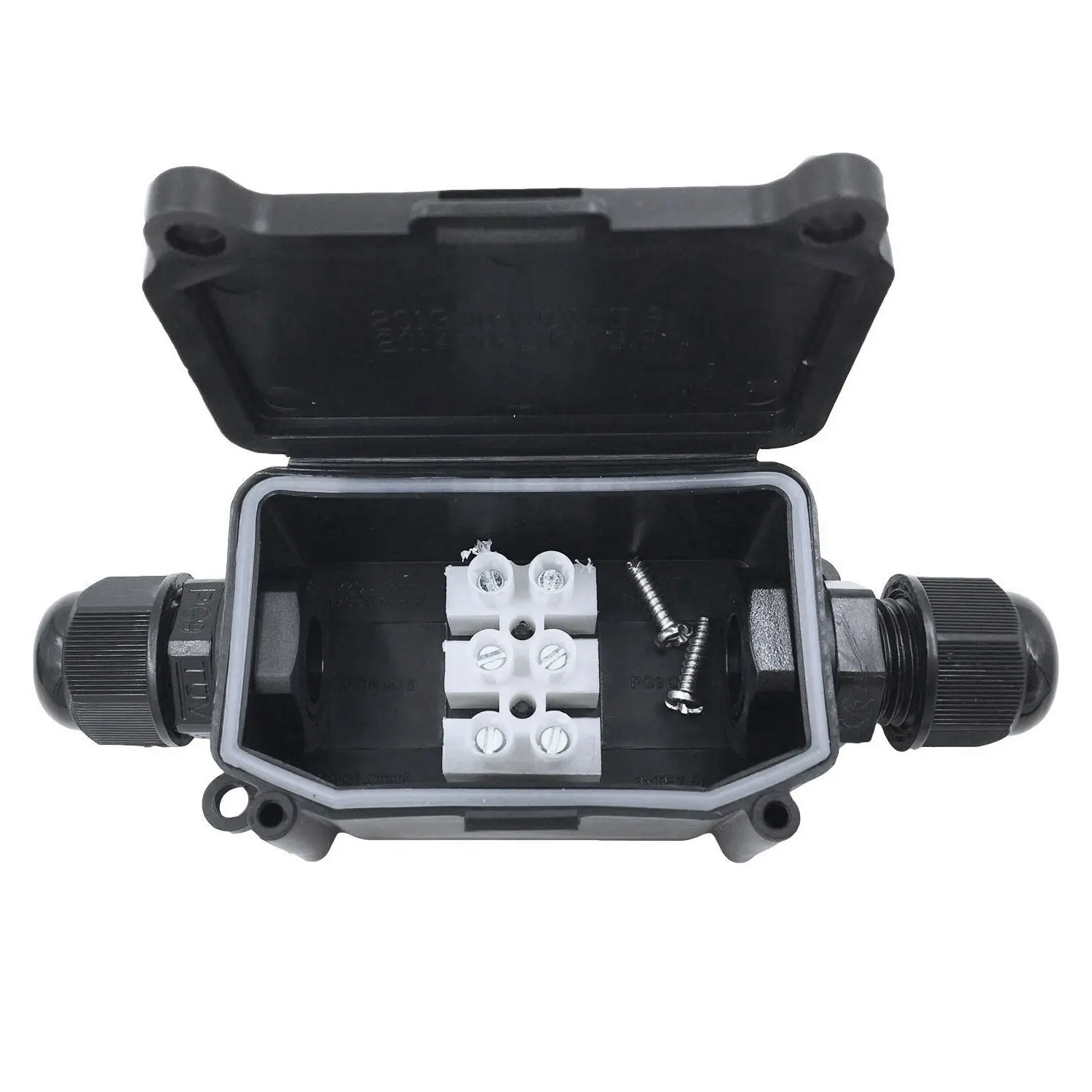 IP66 Waterproof Outdoor 2 Cable PG9 Black Plastic Connector Gland Electrical Junction Box | Обустройство дома