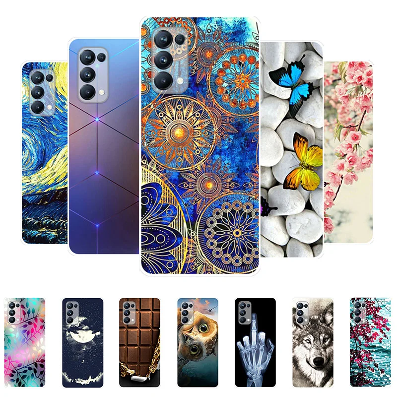 

For OPPO Find X3 Lite Case Silicone Soft TPU Back Cover Phone Case For OPPO Find X3 Lite 5G FindX3 X 3 Lite 6.43" Funda Cartoon
