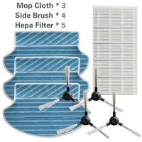 5 pieces hepa filter 4 side brushes 3 pieces mop robot vacuum cleaner spare parts hepa filter for proscenic 780t 790t