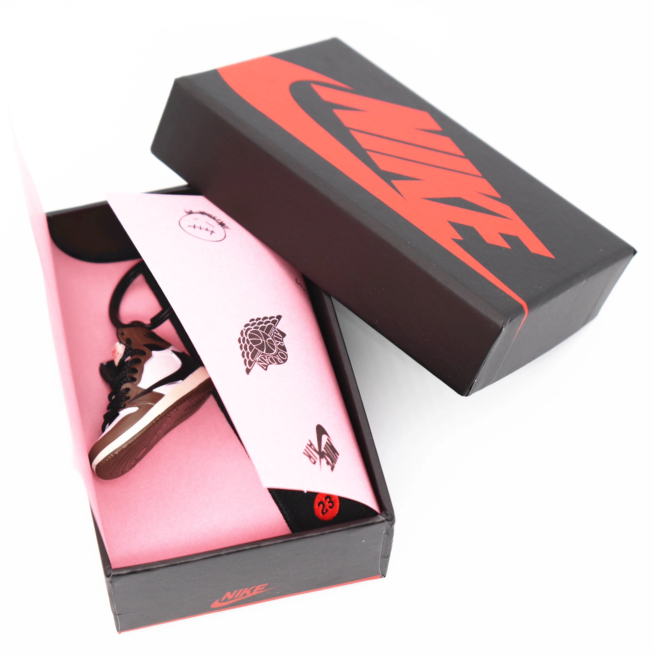 Новинка ручной работы 3D AJ Key ChaiAir Mini Jordan кроссовки модель милый брелок для ключей Баскетбольная обувь Подарочный Брелок для ключей модные украшения
