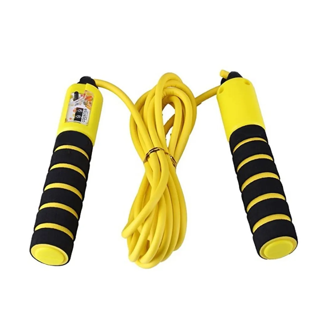 

Adjustable Jump Rope with Comfortable Handles and Counter Fitness Sport Skipping Rope crossfit cuerda para saltar