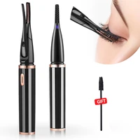 ckeyin electric heated eyelash curler comb usb rechargeable eyelash curling natural long lasting eye beauty makeup tools 3 gears