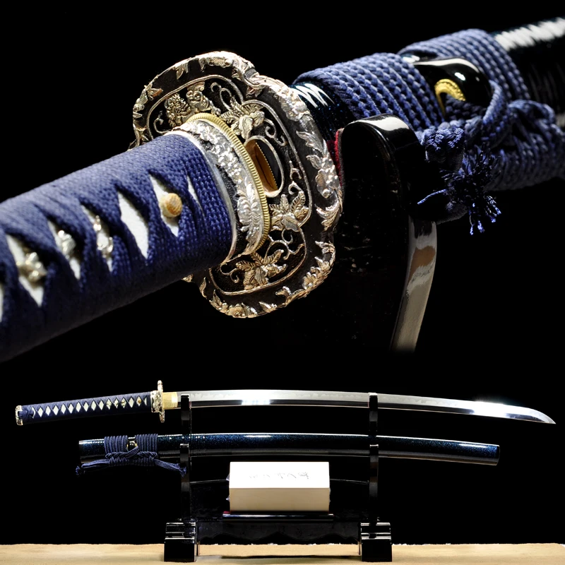 

41 Inch Katanas 1095 Steel Clay Tempered Blade Razor Sharp Ready For Battle Real Hamon Swords Handmade Full Tang Japanese Catana