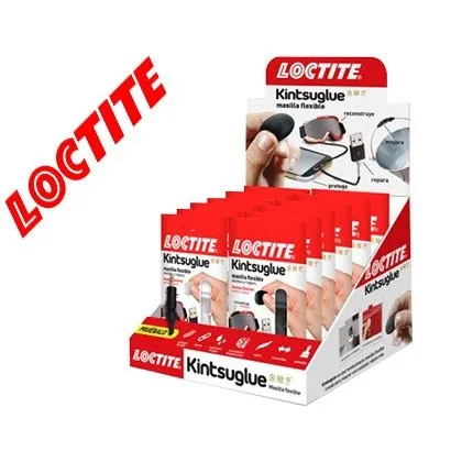 Шпатлевка Восстанавливающий Клей LOCTITE KINTSU EXHIBITOR 16 шт 8 белый и черный 8|Набор