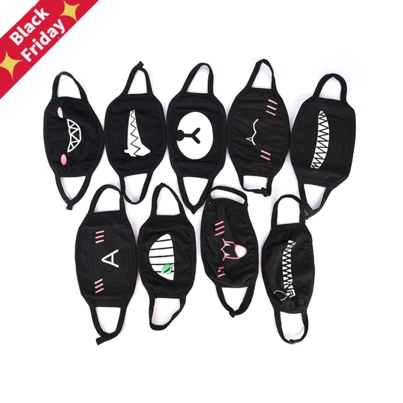 Маска для лица унисекс хлопковая Пылезащитная маска аниме мультяшный Kpop