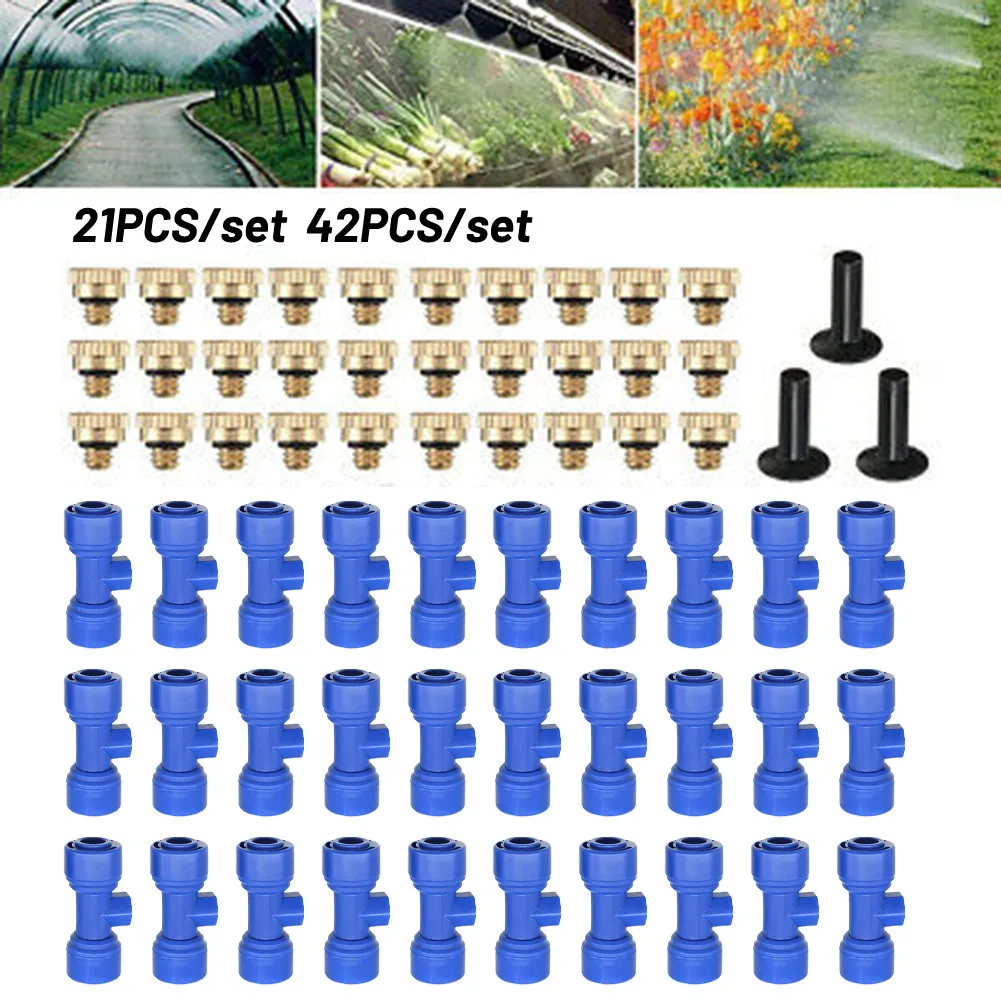 

Irrigation Misting Nozzles-Kit Patio Cooling System Irrigation Accessories For Low Pressure Nozzle Seat Nozzle Tees Spray-head