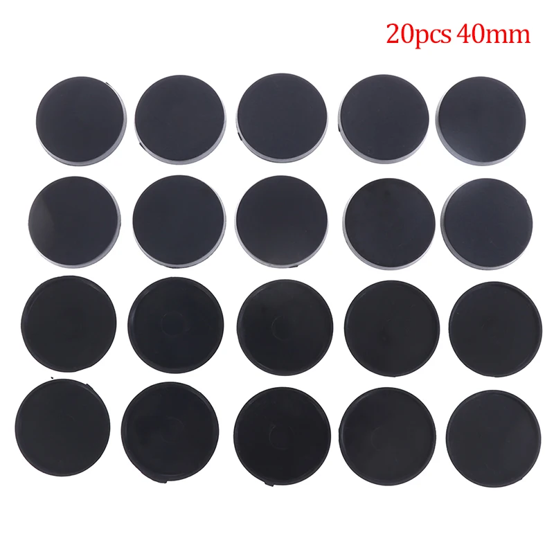 

20pcs/lot 40mm Plastic Lipped Bases Table Games Model Bases 30mm Lipped Round Bases