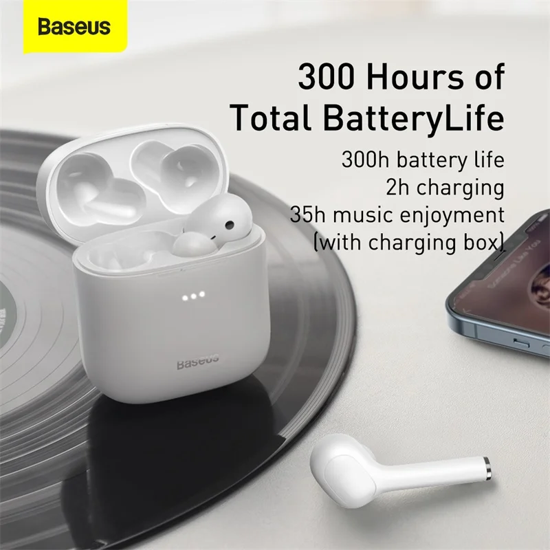 

Baseus W06 TWS True Wireless Headphone Bluetooth 5.0 Earphone In Ear Bud APTX Earbuds Noise Canceling Headset For iPhone Xiaomi