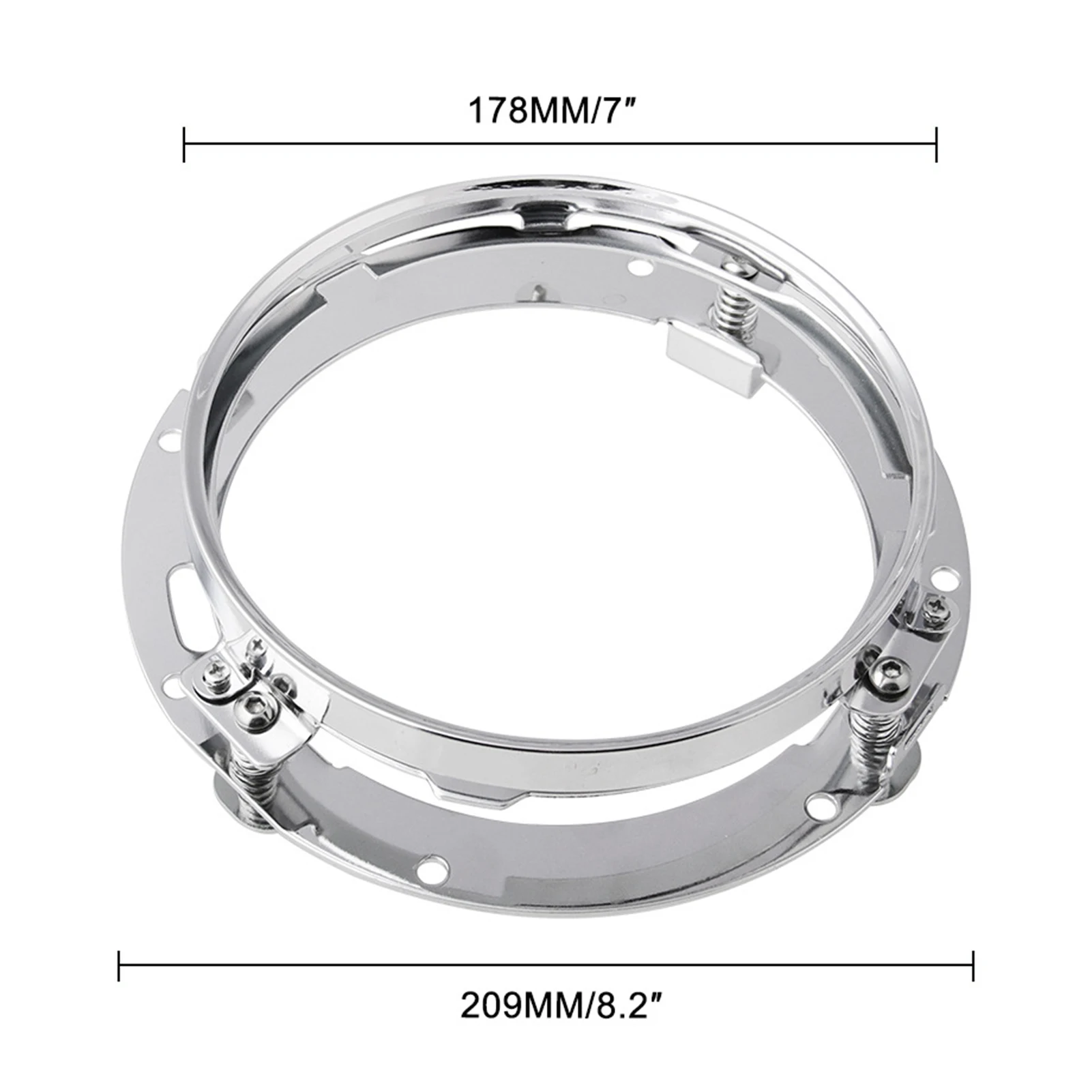 

Motorcycle 7 Inch Round Headlight Mounting Bracket Holder Universal Waterproof Motorbike Accessories