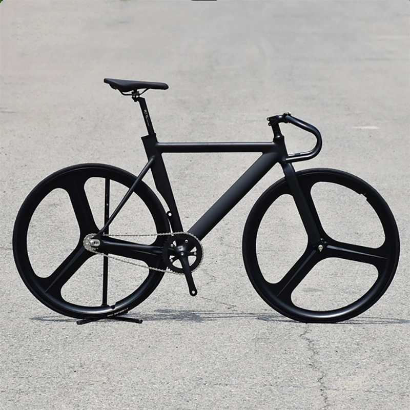 

700C рама из мускулистого алюминиевого сплава велосипед 52 см с фиксированной передачей велосипед с 3 спицами из магниевого сплава обод колеса...