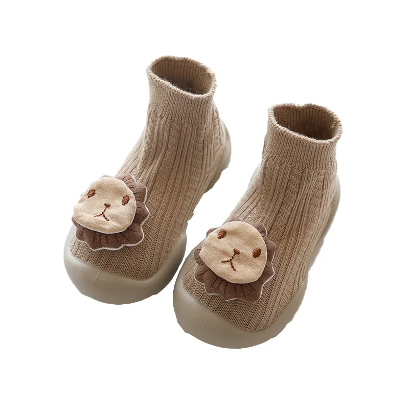 Носки трикотажные с резиновой подошвой для младенцев на осень/зиму| |