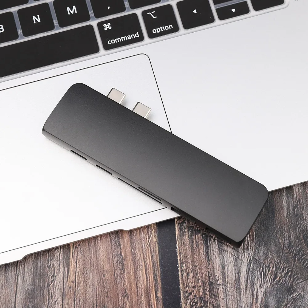 USB C концентратор USB 3,0 разветвитель адаптер Thunderbolt 3 концентратор+ TF SD слот type-C порт передачи данных HDMI концентратор для Macbook Pro/Air 13 15 дюймов