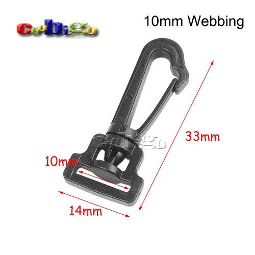 10 шт. 8 размеров на выбор Пластиковые Поворотные застежки крючки пряжка фурнитура