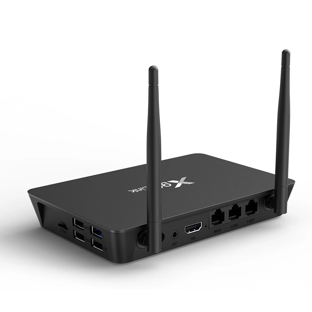X96 Link Android 7 1 ТВ приставка Amlogic S905W четырехъядерный двойной Wifi 4K медиаплеер 2G 16G 100M LAN