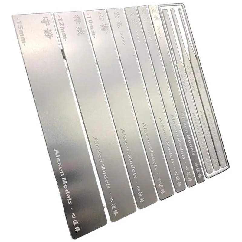 

Steel Model Grinding Stick 10in1 Gundam Military Aj0069 Heart Flow Thin General Purpose Sanding Rod Sanding Board Tool