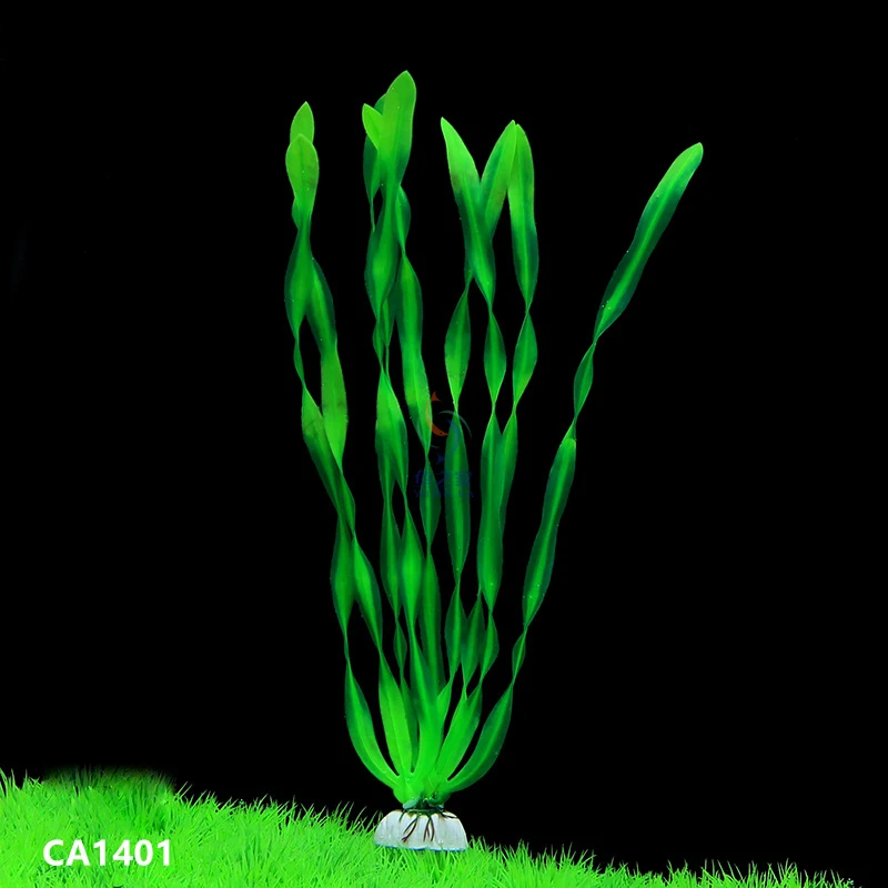 Пластик моделирование воды травы аквариум искусственные озеленение Декор