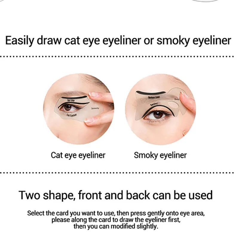 2 шт. трафареты для подводки глаз модели инструменты формирования бровей